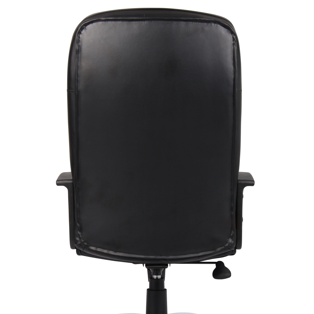 Boss Office Products LeatherPlus High Back Executive Chair Black PopularChairscom   