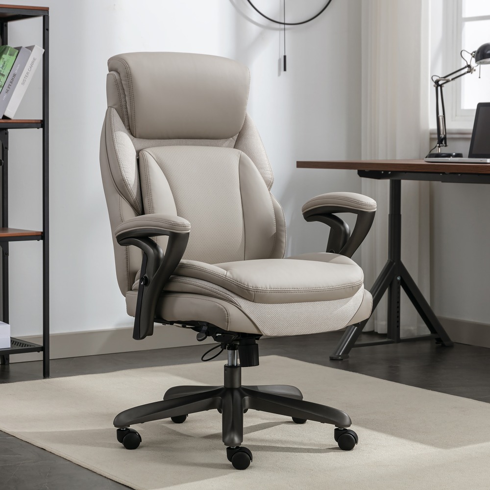 Serta SmartLayers Everett Big Tall Ergonomic Vegan Leather HighBack Executive Office Chair TaupeDark Gray BIFMA Compliant PopularChairscom Serta SmartLayers Everett Big Tall Ergonomic Vegan Leather High Back Executive Office Chair TaupeDark Gray BIFMA Compliant PopularChairscom