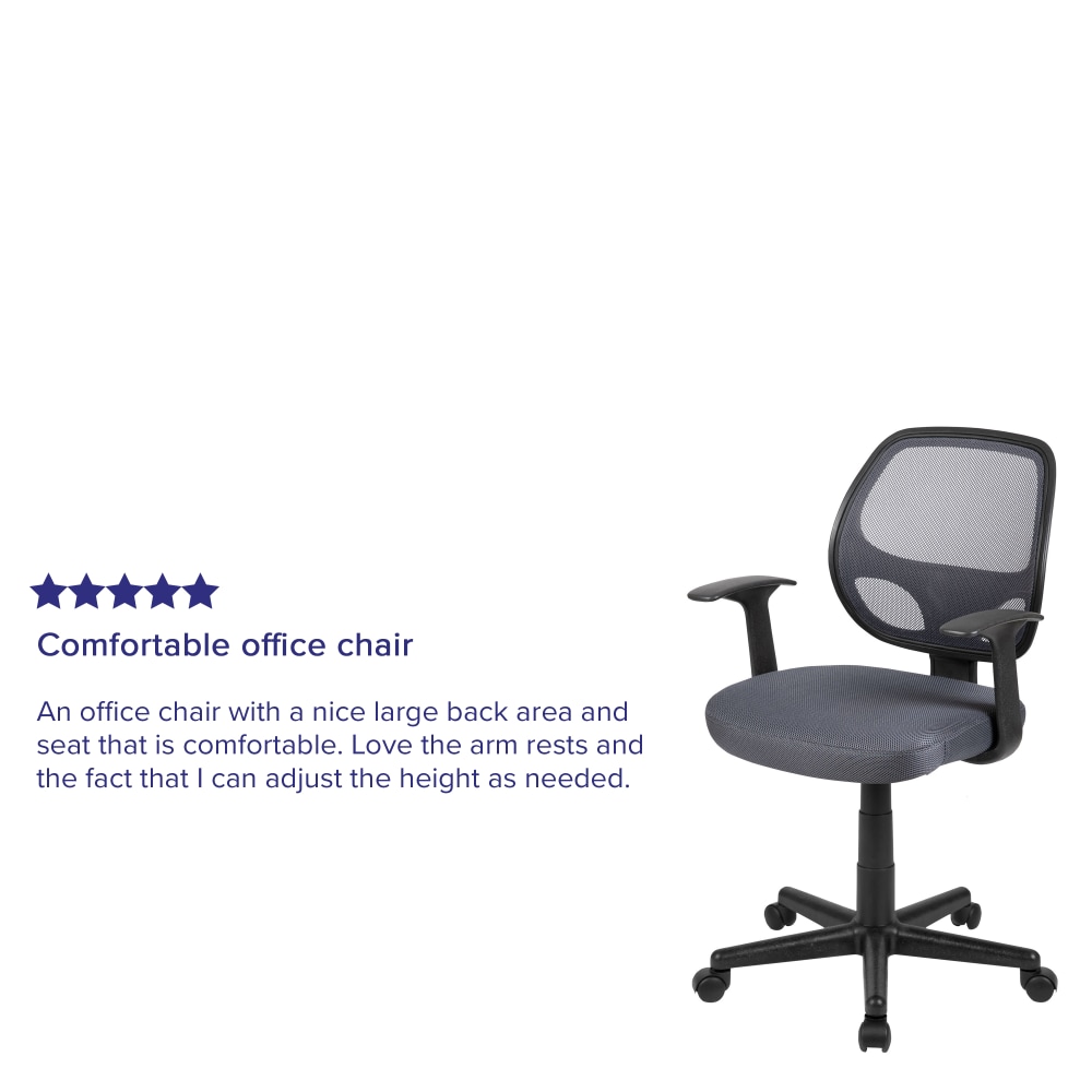 Flash Furniture Flash Fundamentals Mesh MidBack Task Chair Gray PopularChairscom Flash Furniture Flash Fundamentals Mesh Mid Back Task Chair Gray PopularChairscom