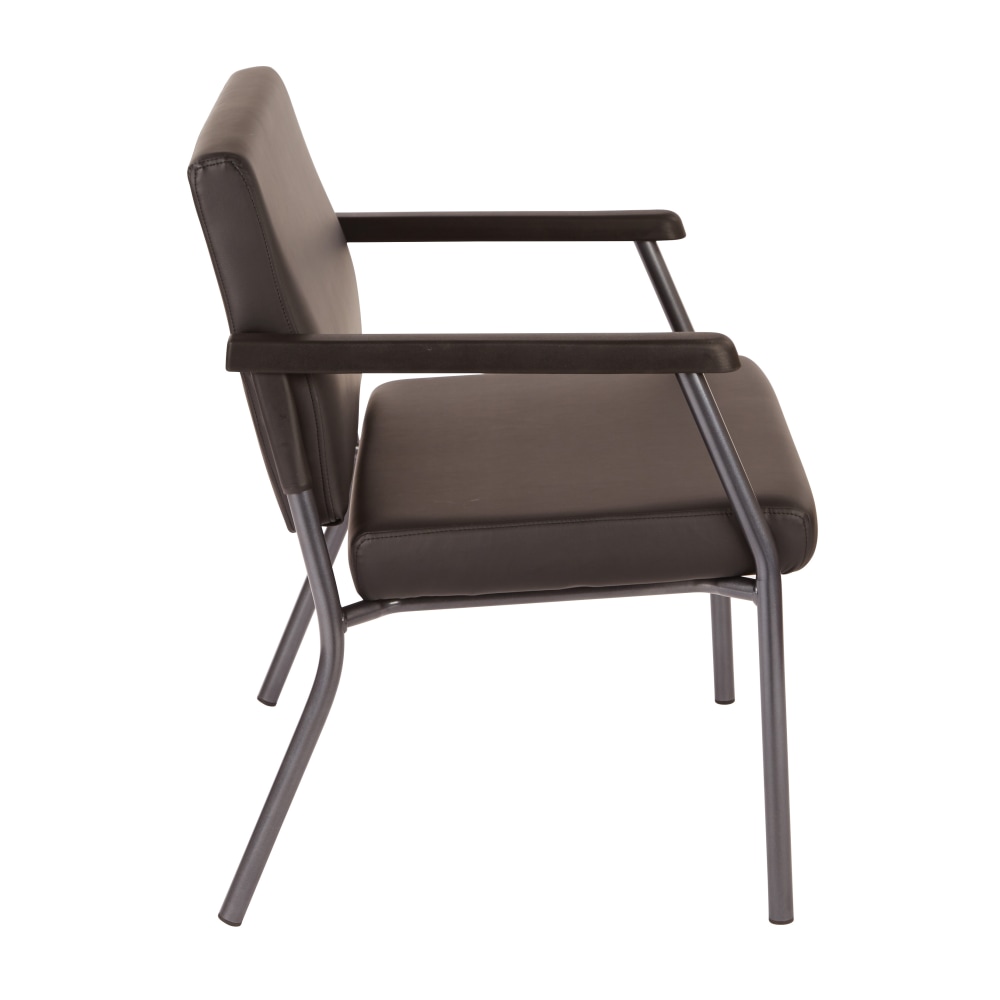 Office Star Bariatric Big  Tall Chair Dillion Fabric With Arms Black PopularChairscom   