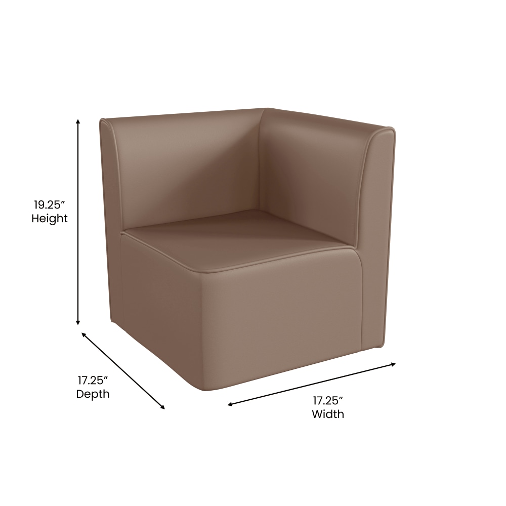 Flash Furniture Bright Beginnings Commercial Grade Modular Classroom Soft Seating 1Seater Corner Chair Neutral PopularChairscom Flash Furniture Bright Beginnings Commercial Grade Modular Classroom Soft Seating 1 Seater Corner Chair Neutral PopularChairscom