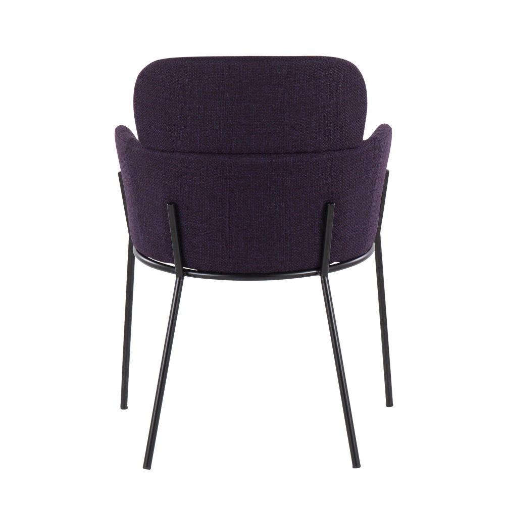 LumiSource Milan Chairs Purple NoiseBlack Set Of 2 Chairs PopularChairscom LumiSource Milan Chairs Purple NoiseBlack Set Of 2 Chairs PopularChairscom