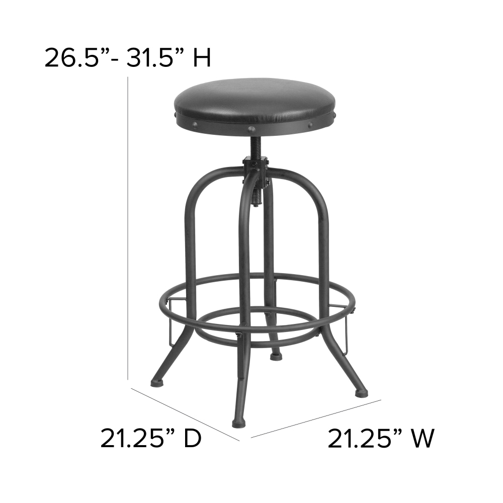 Flash Furniture 30ft Barstool with Swivel Lift LeatherSoft Seat Black PopularChairscom Flash Furniture 30ft Barstool with Swivel Lift LeatherSoft Seat Black PopularChairscom