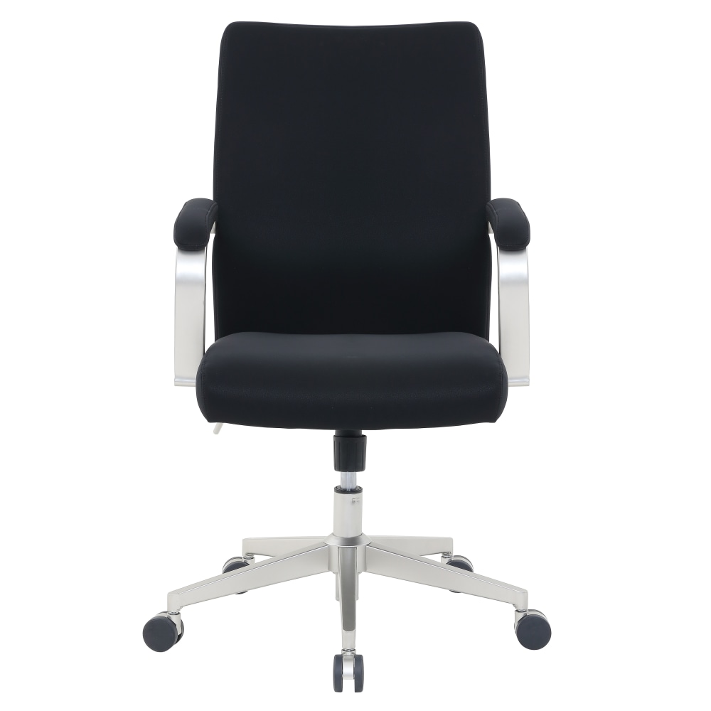 Serta SitTrue Devara Faux Leather MidBack Manager Chair Black PopularChairscom Serta SitTrue Devara Faux Leather Mid Back Manager Chair Black PopularChairscom