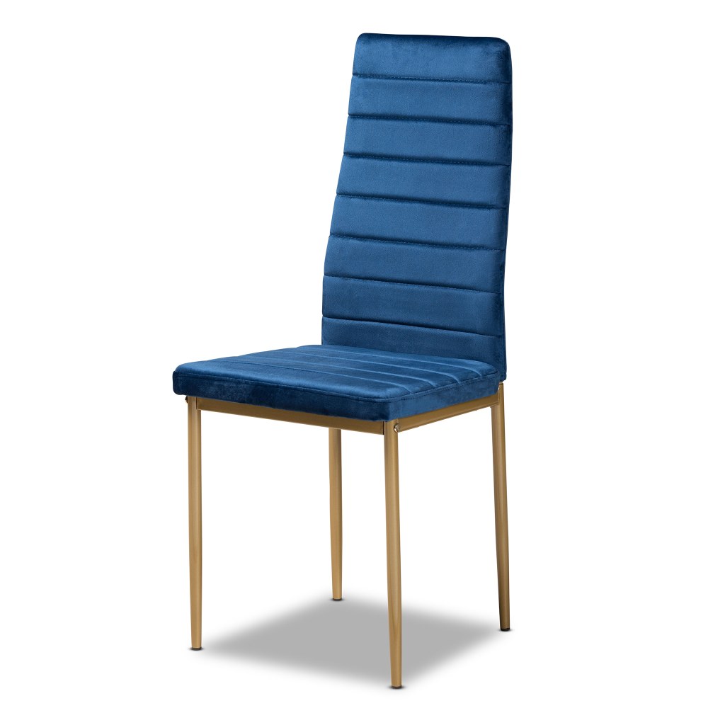 Baxton Studio Armand Dining Chairs Navy BlueGold Set Of 4 Chairs PopularChairscom Baxton Studio Armand Dining Chairs Navy BlueGold Set Of 4 Chairs PopularChairscom