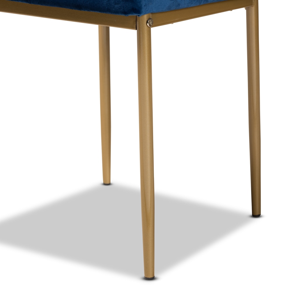 Baxton Studio Armand Dining Chairs Navy BlueGold Set Of 4 Chairs PopularChairscom Baxton Studio Armand Dining Chairs Navy BlueGold Set Of 4 Chairs PopularChairscom