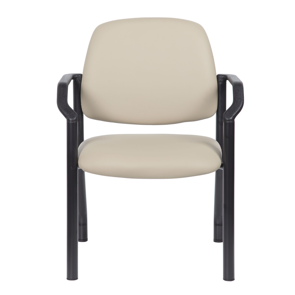 Boss Office Products MidBack Guest Chair With Arms Beige PopularChairscom Boss Office Products Mid Back Guest Chair With Arms Beige PopularChairscom