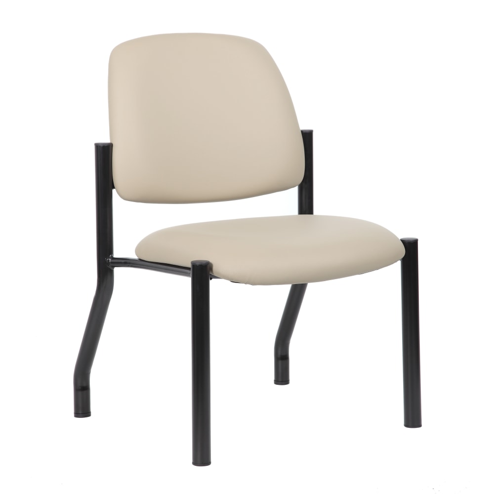 Boss Office Products MidBack Armless Guest Chair Beige PopularChairscom Boss Office Products Mid Back Armless Guest Chair Beige PopularChairscom