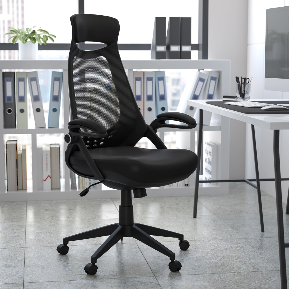 Flash Furniture Mesh HighBack Swivel Chair Black PopularChairscom Flash Furniture Mesh High Back Swivel Chair Black PopularChairscom