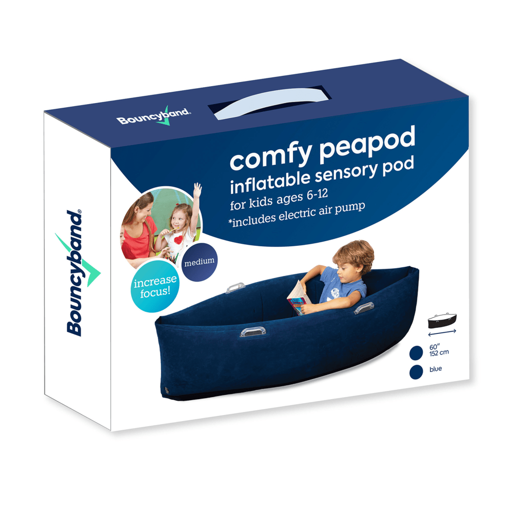 Bouncyband Comfy Hugging Peapod PVC Sensory Pod Blue PopularChairscom Bouncyband Comfy Hugging Peapod PVC Sensory Pod Blue PopularChairscom