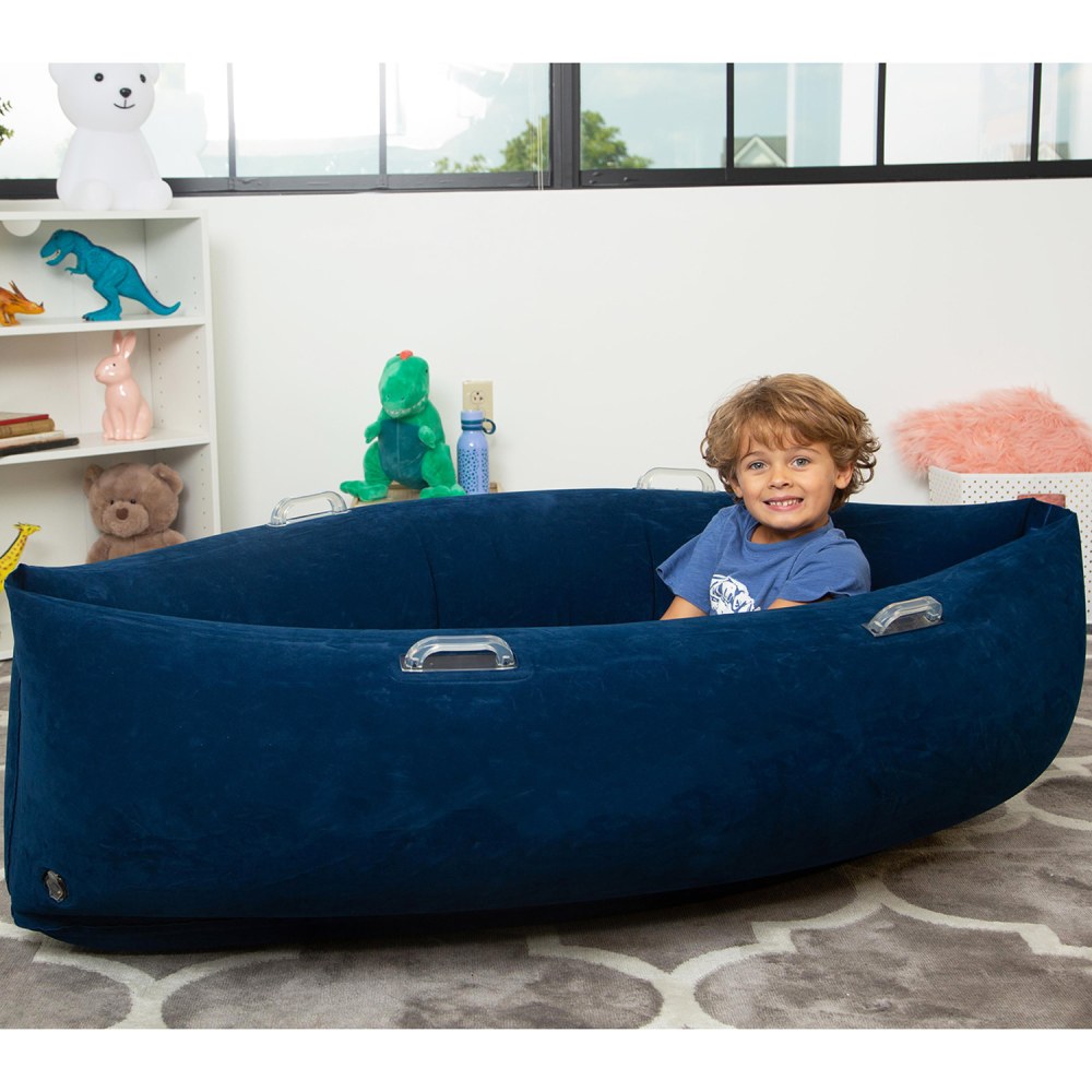 Bouncyband Comfy Hugging Peapod PVC Sensory Pod Blue PopularChairscom Bouncyband Comfy Hugging Peapod PVC Sensory Pod Blue PopularChairscom