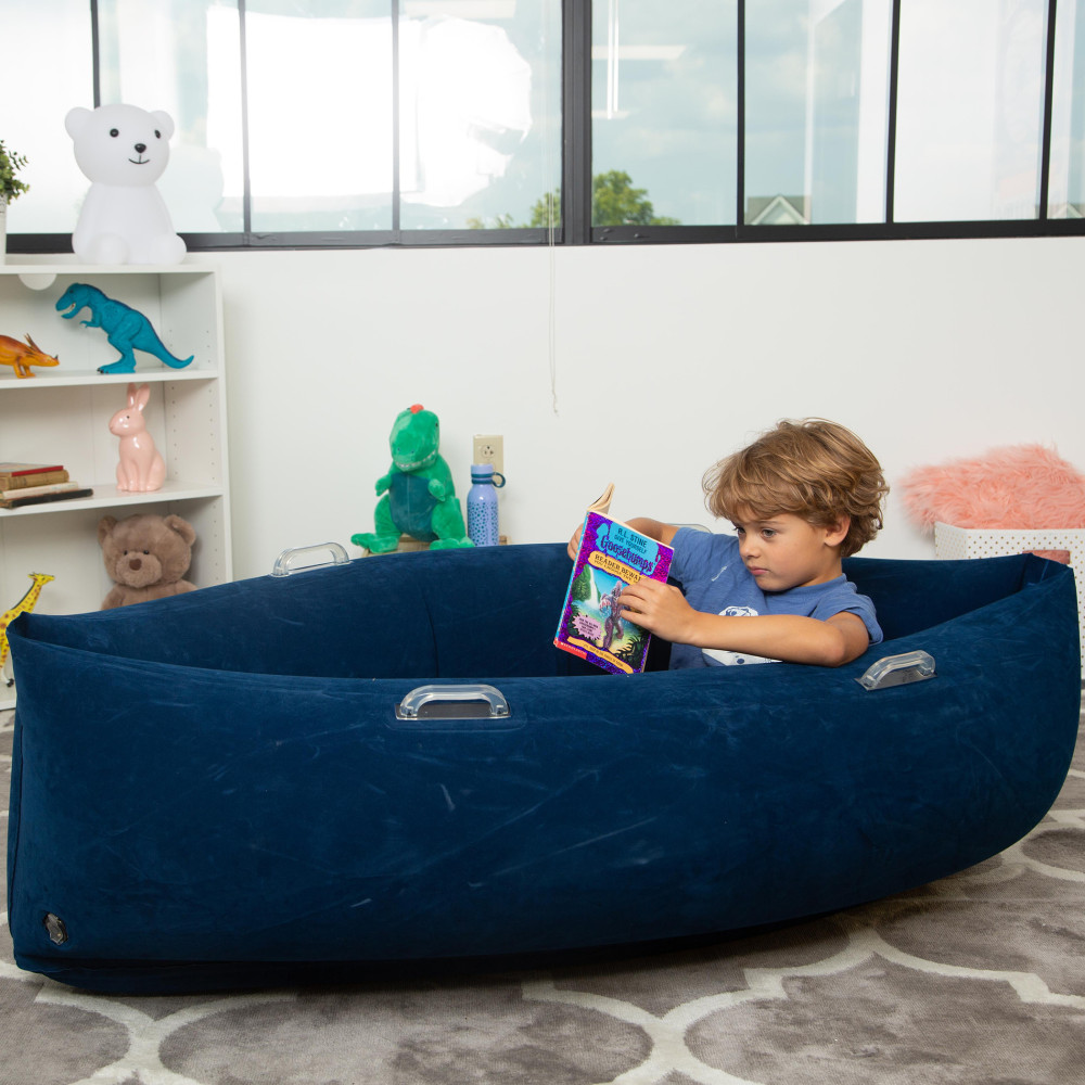 Bouncyband Comfy Hugging Peapod PVC Sensory Pod Blue PopularChairscom Bouncyband Comfy Hugging Peapod PVC Sensory Pod Blue PopularChairscom