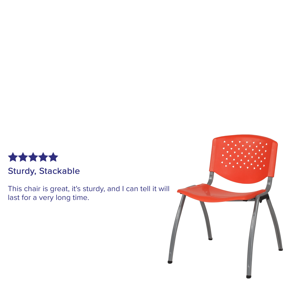 Flash Furniture HERCULES Series Stack Chair With Titanium Frame Orange SeatGray Frame PopularChairscom Flash Furniture HERCULES Series Stack Chair With Titanium Frame Orange SeatGray Frame PopularChairscom