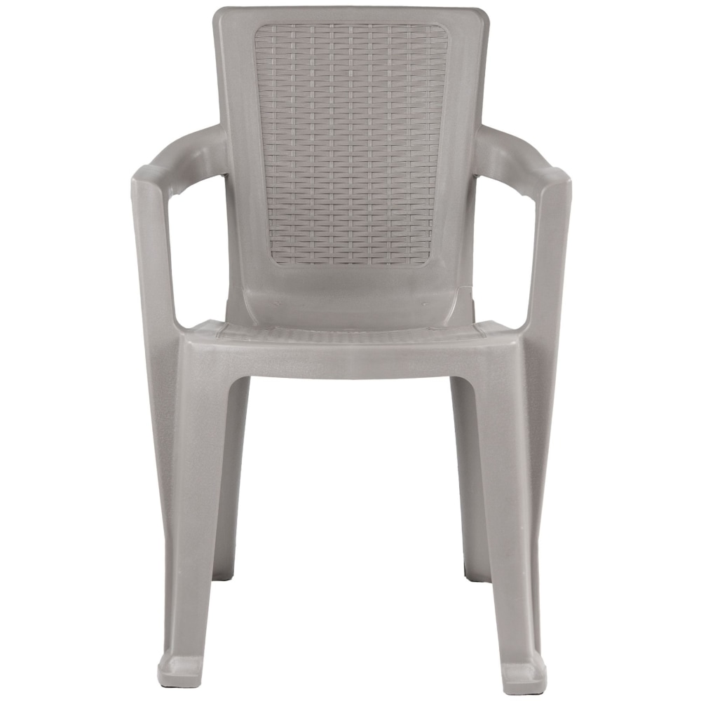 Inval Stackable Patio Dining Chairs Plastic Taupe Pack Of 4 Chairs PopularChairscom Inval Stackable Patio Dining Chairs Plastic Taupe Pack Of 4 Chairs PopularChairscom
