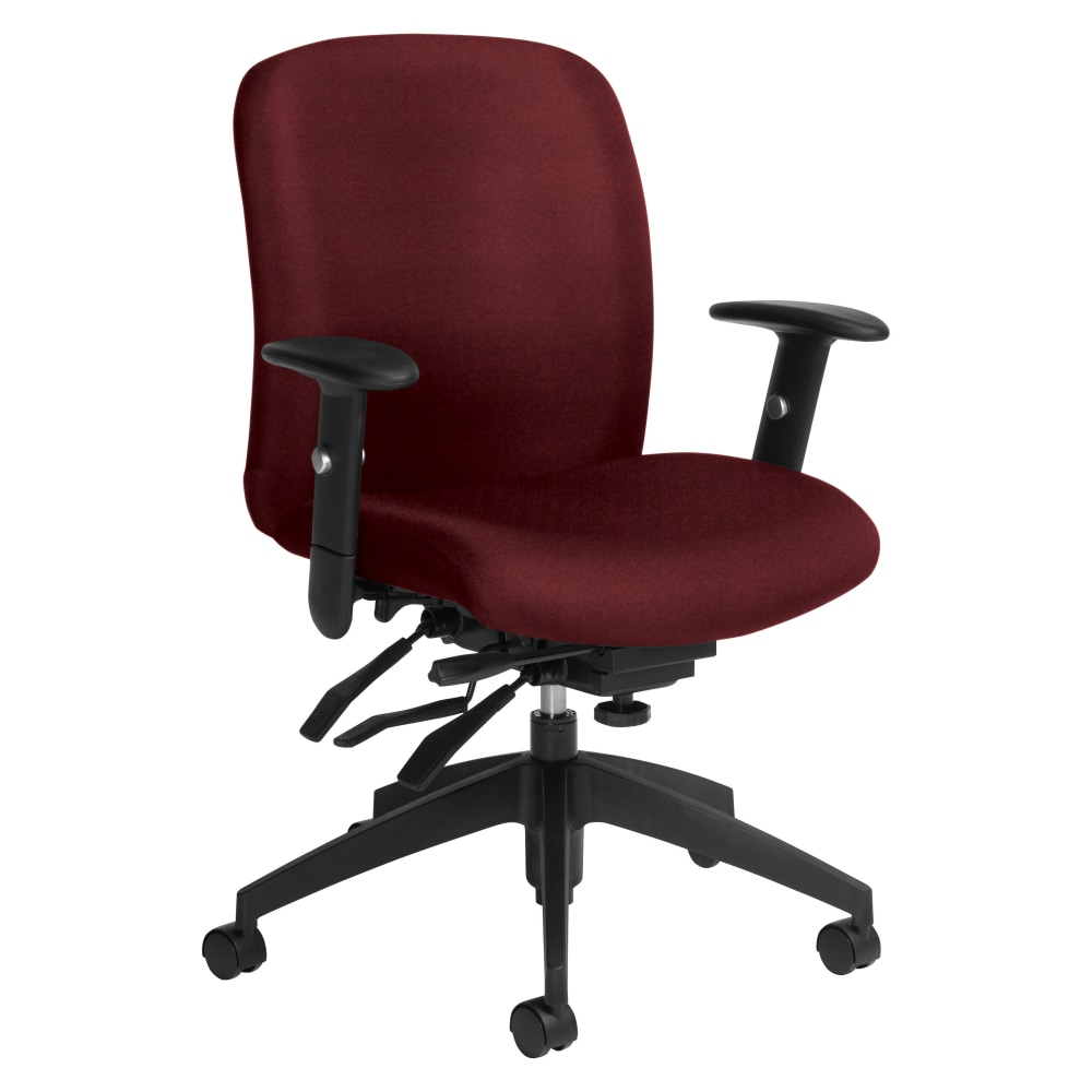 Global Truform MultiTilter Chair MidBack Red RoseBlack QSTS54513SCBKUR10 PopularChairscom Global Truform Multi Tilter Chair Mid Back Red RoseBlack QSTS5451 3SCBK UR10 PopularChairscom