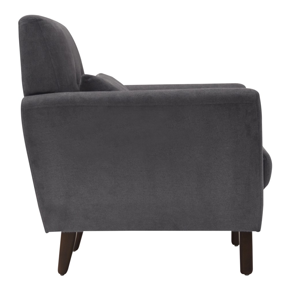 Serta Artesia Collection Arm Chair Slate GrayChestnut PopularChairscom   