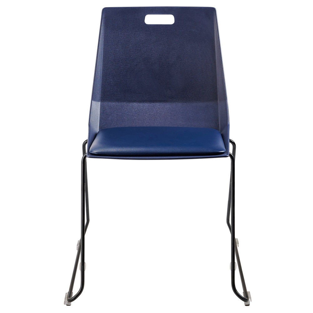 National Public Seating LuvraFlex Polypropylene Stacking Chairs Blue PaddedBlack Pack Of 4 Chairs PopularChairscom National Public Seating LuvraFlex Polypropylene Stacking Chairs Blue PaddedBlack Pack Of 4 Chairs PopularChairscom