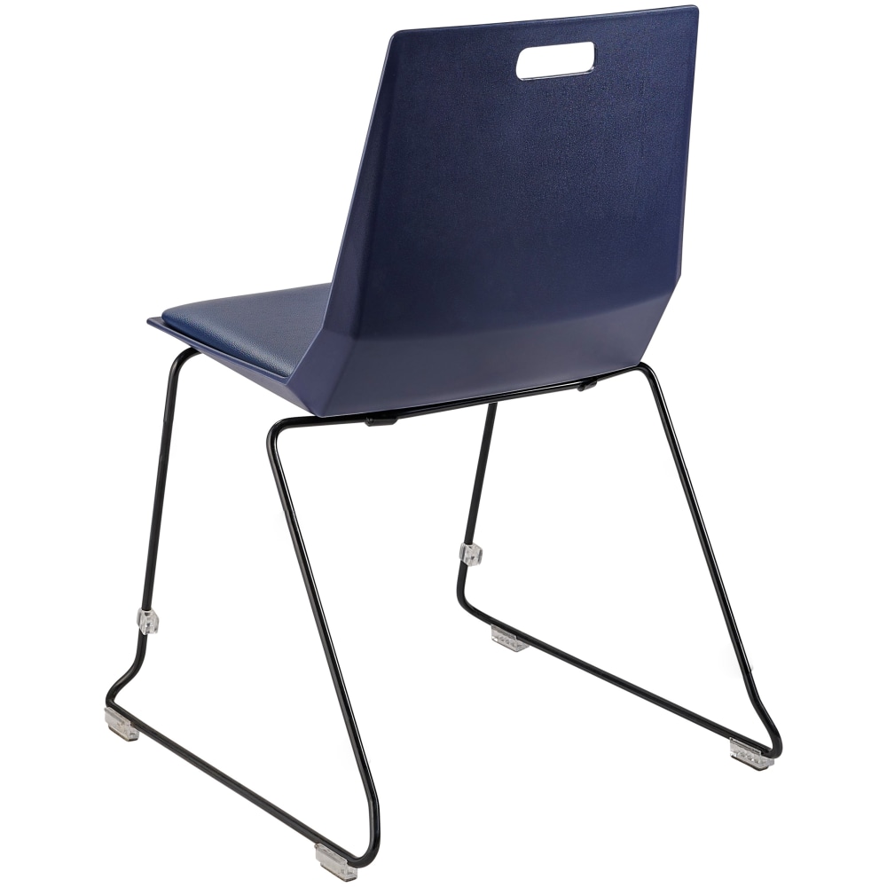 National Public Seating LuvraFlex Polypropylene Stacking Chairs Blue PaddedBlack Pack Of 4 Chairs PopularChairscom National Public Seating LuvraFlex Polypropylene Stacking Chairs Blue PaddedBlack Pack Of 4 Chairs PopularChairscom