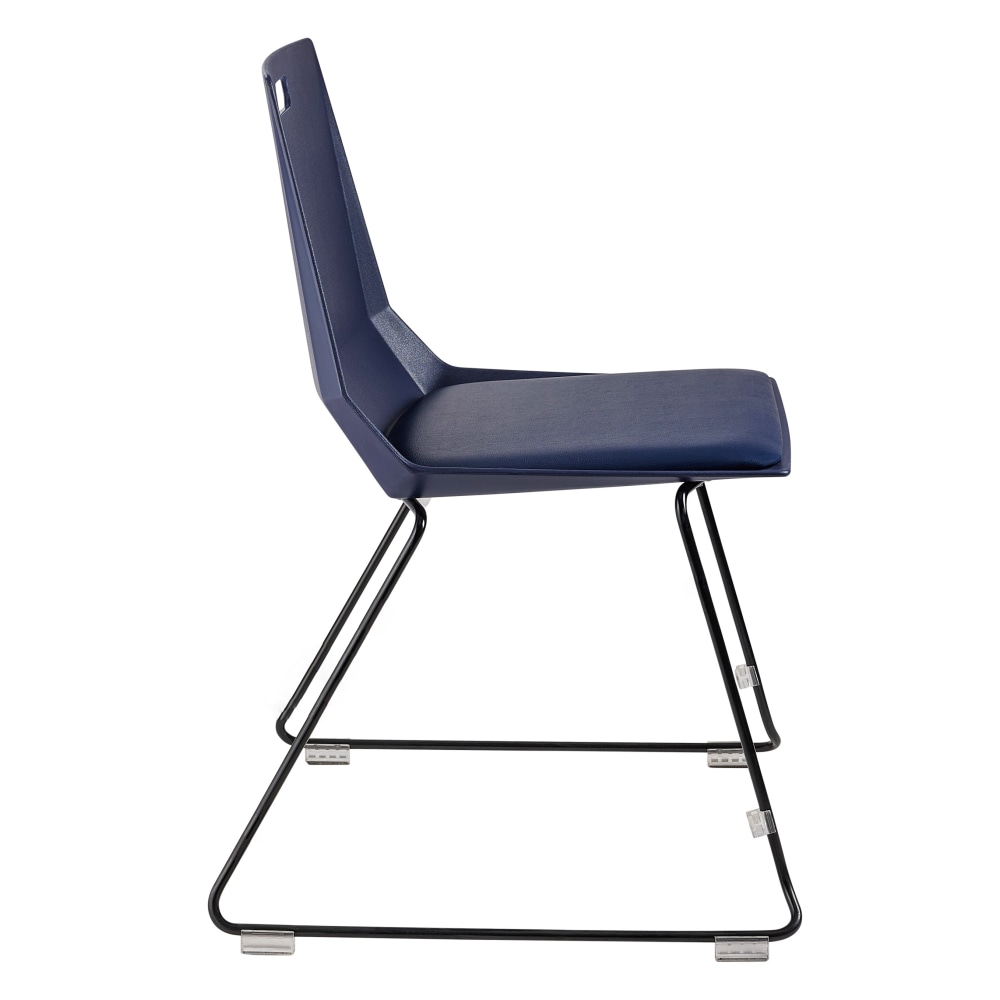 National Public Seating LuvraFlex Polypropylene Stacking Chairs Blue PaddedBlack Pack Of 4 Chairs PopularChairscom National Public Seating LuvraFlex Polypropylene Stacking Chairs Blue PaddedBlack Pack Of 4 Chairs PopularChairscom