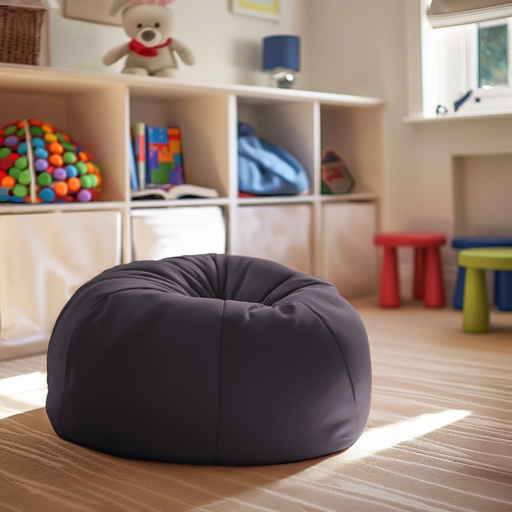 Flash Furniture Small Bean Bag Chair For Kids And Teens Gray PopularChairscom Flash Furniture Small Bean Bag Chair For Kids And Teens Gray PopularChairscom