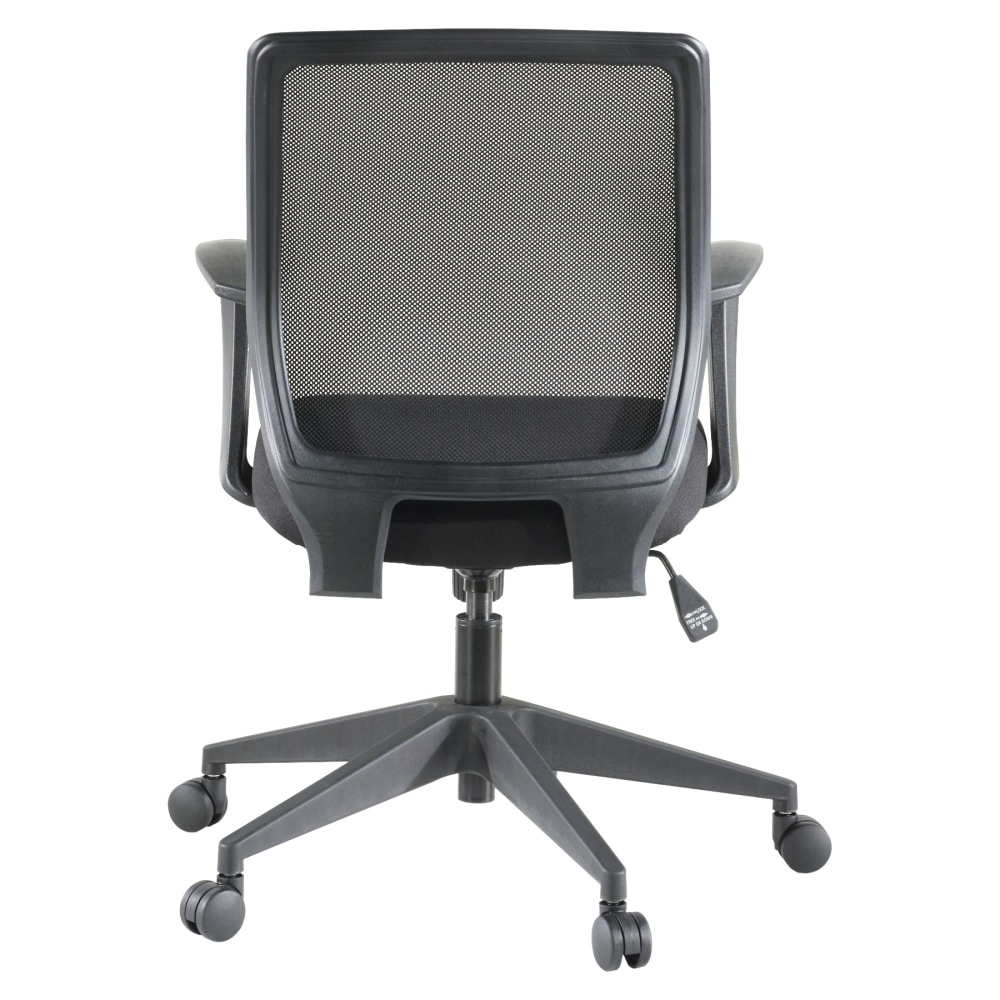 Lorell Mesh Mid Back Office Chair Black PopularChairscom   
