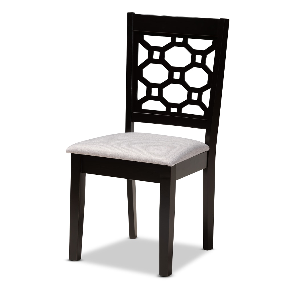 Baxton Studio Peter Dining Chairs GrayDark Brown Set Of 4 Chairs PopularChairscom Baxton Studio Peter Dining Chairs GrayDark Brown Set Of 4 Chairs PopularChairscom