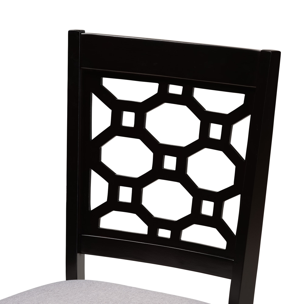 Baxton Studio Peter Dining Chairs GrayDark Brown Set Of 4 Chairs PopularChairscom Baxton Studio Peter Dining Chairs GrayDark Brown Set Of 4 Chairs PopularChairscom