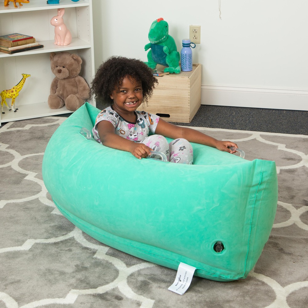 Bouncyband Comfy Hugging Peapod PVC Sensory Pod 48in Green PopularChairscom Bouncyband Comfy Hugging Peapod PVC Sensory Pod 48in Green PopularChairscom