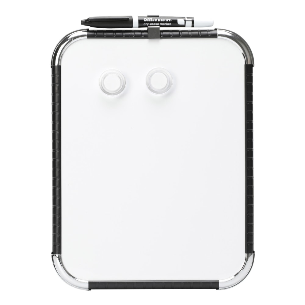 FORAY DryErase Board, 81/2in x 11in, White Board, Black