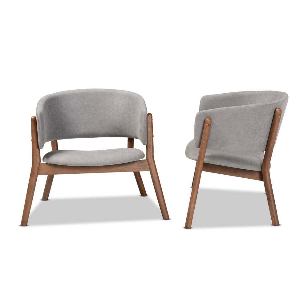 Baxton Studio Baron Living Room Accent Chairs Light GrayWalnut Set Of 2 Chairs PopularChairscom Baxton Studio Baron Living Room Accent Chairs Light GrayWalnut Set Of 2 Chairs PopularChairscom
