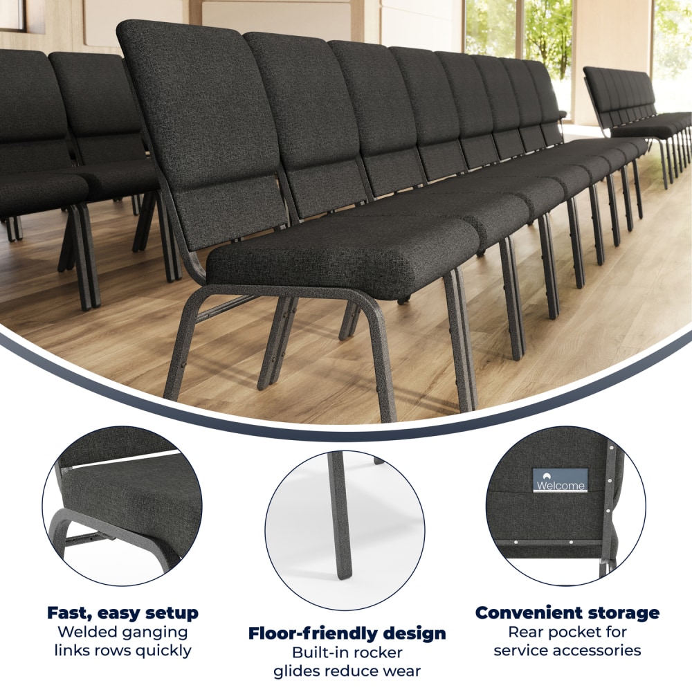Flash Furniture HERCULES Series Stackable Church Chair Dark GraySilvervein PopularChairscom Flash Furniture HERCULES Series Stackable Church Chair Dark GraySilvervein PopularChairscom