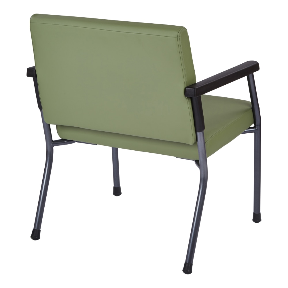 WorkSmart Bariatric Big  Tall Chair Dillion Fabric With Arms 400lb Capacity Sage PopularChairscom   
