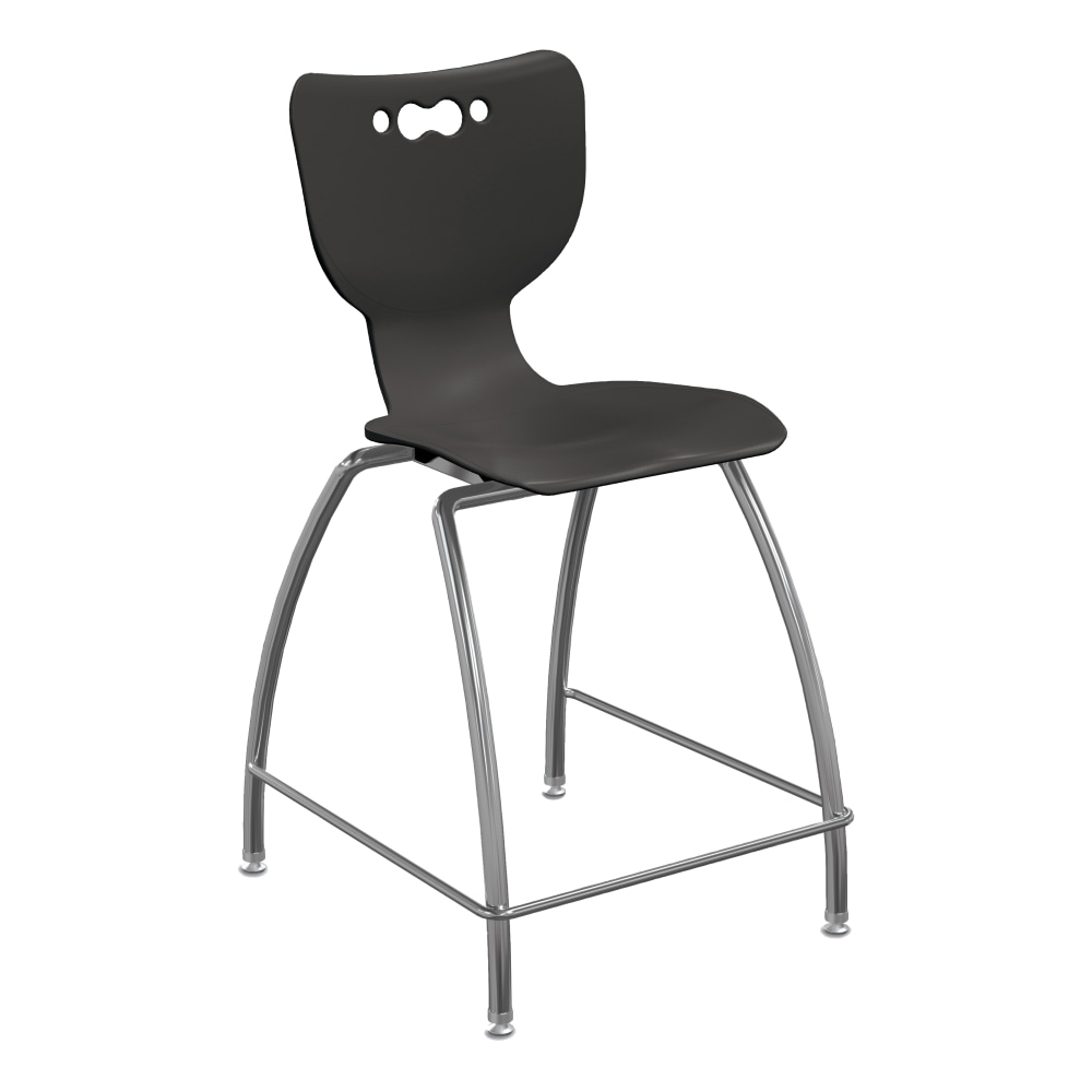Hierarchy 4Leg School Stool 30in BlackChrome PopularChairscom Hierarchy 4 Leg School Stool 30in BlackChrome PopularChairscom