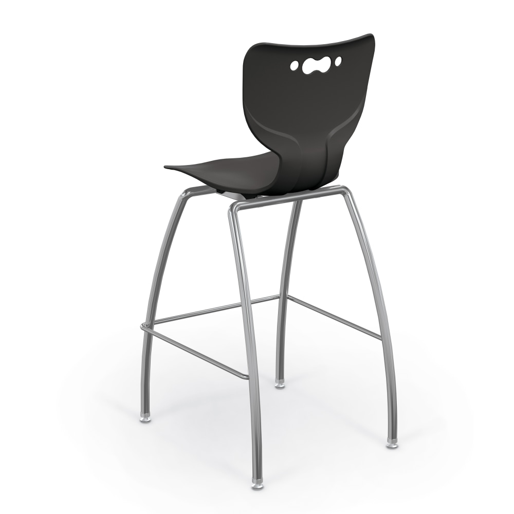 Hierarchy 4Leg School Stool 30in BlackChrome PopularChairscom Hierarchy 4 Leg School Stool 30in BlackChrome PopularChairscom