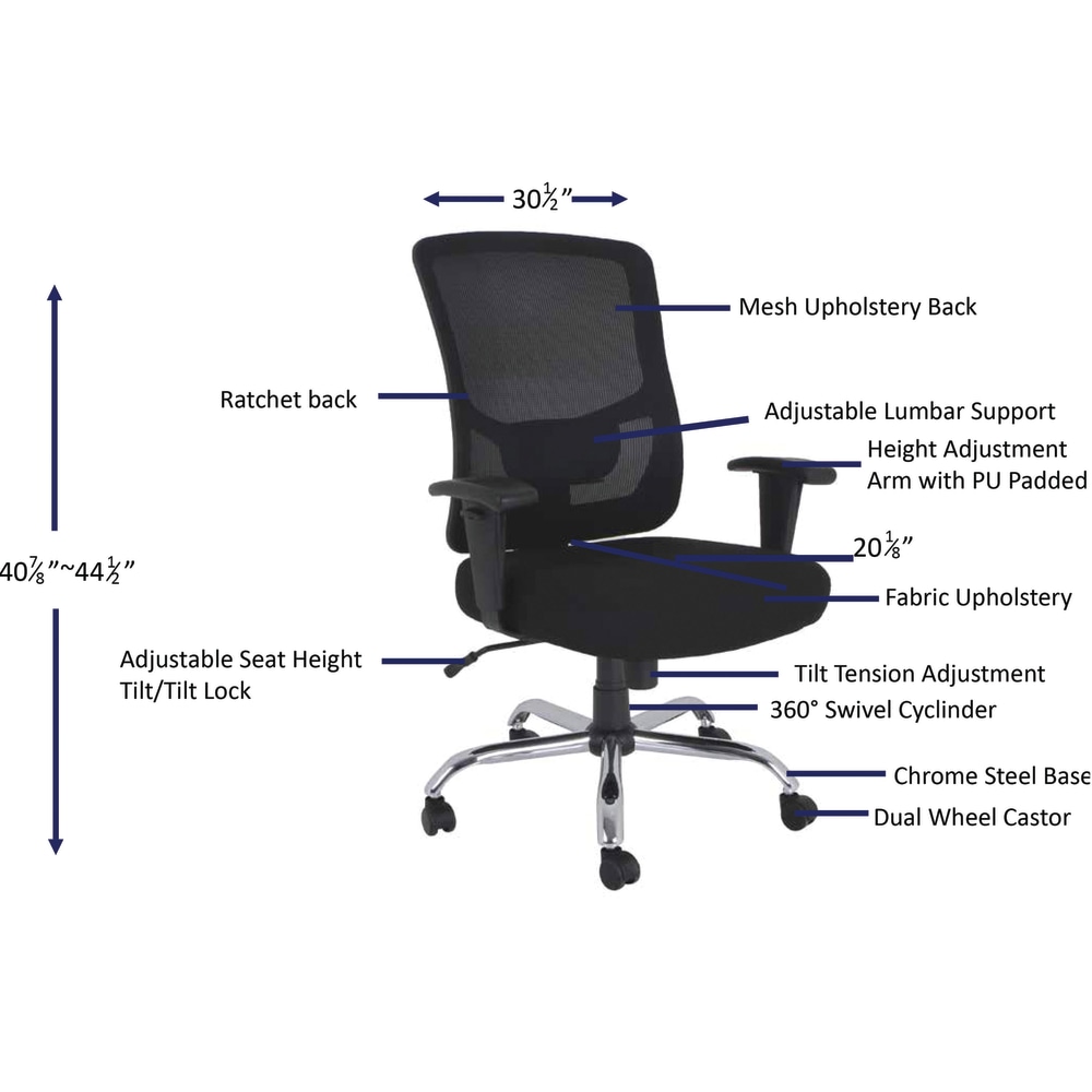 Lorell Big Tall Ergonomic Mesh MidBack Task Chair Black PopularChairscom Lorell Big Tall Ergonomic Mesh Mid Back Task Chair Black PopularChairscom