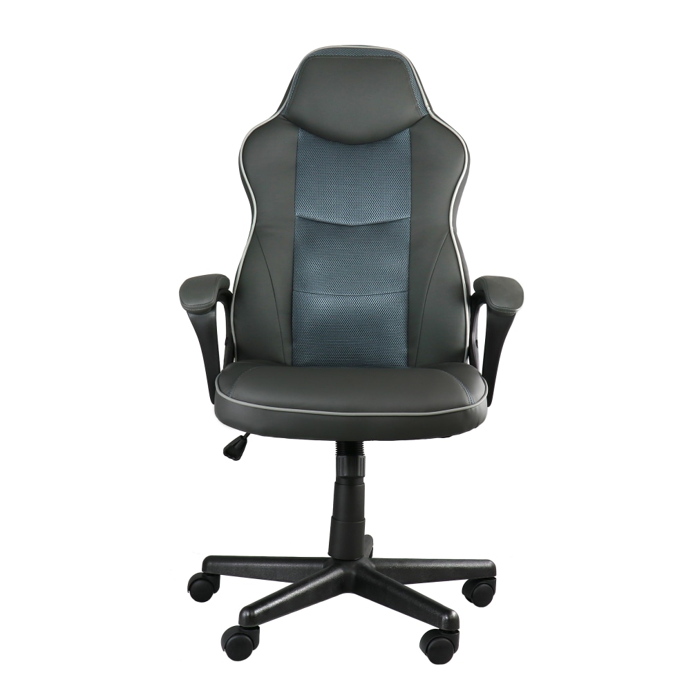 Elama Faux Leather HighBack Adjustable Office Task Chair Black PopularChairscom Elama Faux Leather High Back Adjustable Office Task Chair Black PopularChairscom