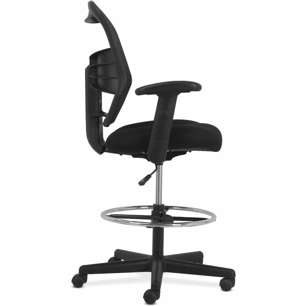 HON Prominent High Back Task Stool Black PopularChairscom   