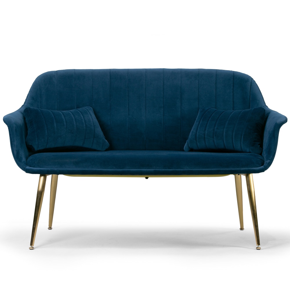 Glamour Home Angela Sofa Blue PopularChairscom Glamour Home Angela Sofa Blue PopularChairscom