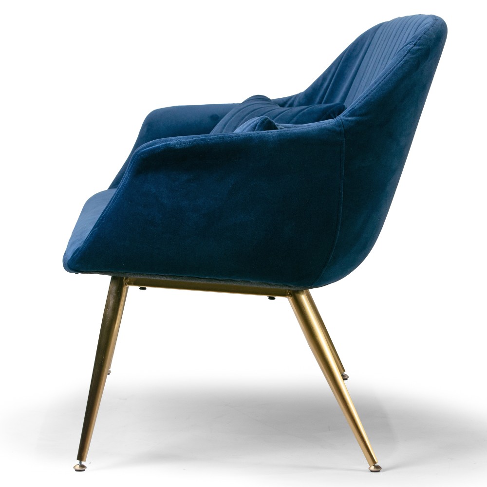 Glamour Home Angela Sofa Blue PopularChairscom Glamour Home Angela Sofa Blue PopularChairscom