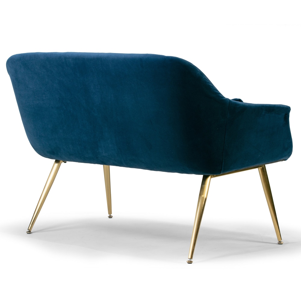 Glamour Home Angela Sofa Blue PopularChairscom Glamour Home Angela Sofa Blue PopularChairscom