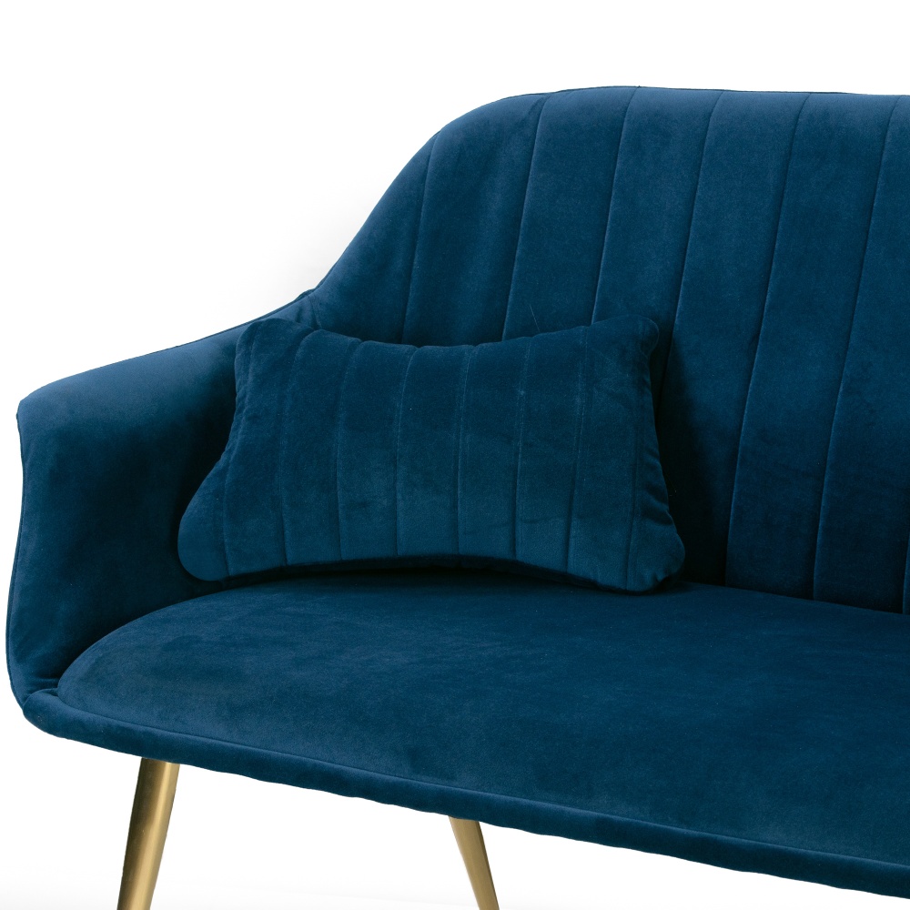 Glamour Home Angela Sofa Blue PopularChairscom Glamour Home Angela Sofa Blue PopularChairscom