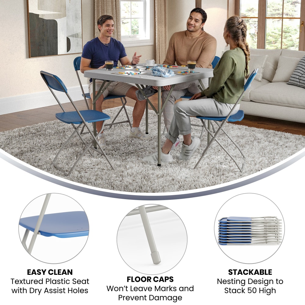 Flash Furniture Hercules Series Plastic Folding Chairs Blue Set Of 6 Chairs PopularChairscom Flash Furniture Hercules Series Plastic Folding Chairs Blue Set Of 6 Chairs PopularChairscom