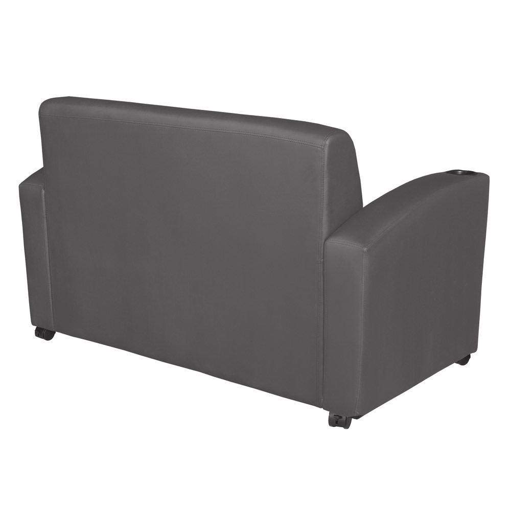 Regency Supernova Loveseat With Tablet Arm And Storage 33inH x 56inW x 29inD Gray PopularChairscom Regency Supernova Loveseat With Tablet Arm And Storage 33inH x 56inW x 29inD Gray PopularChairscom