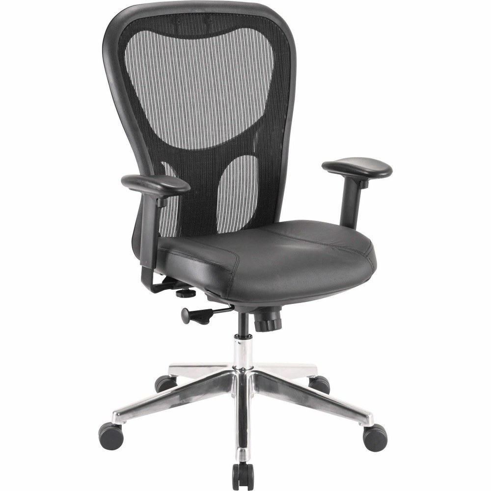 Lorell Executive Ergonomic Bonded LeatherMesh MidBack Chair Black PopularChairscom Lorell Executive Ergonomic Bonded LeatherMesh Mid Back Chair Black PopularChairscom