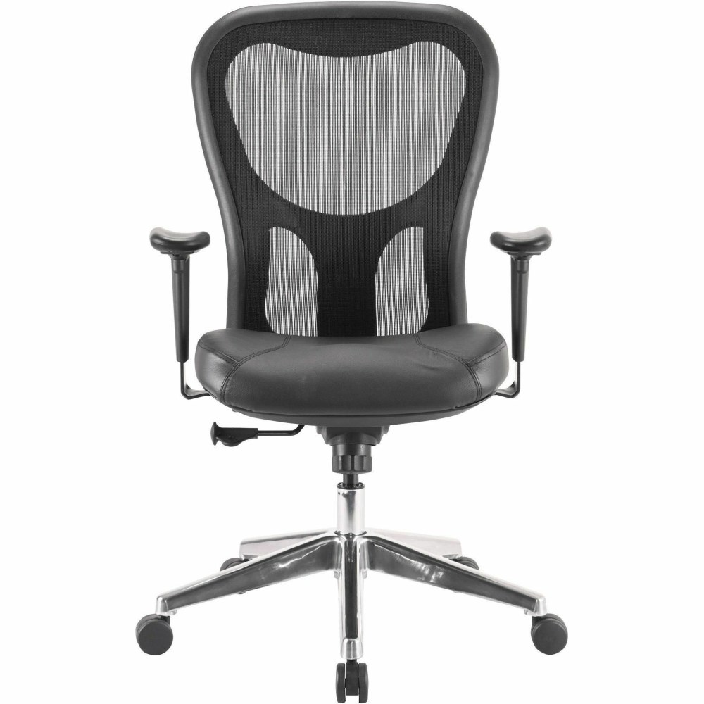 Lorell Executive Ergonomic Bonded LeatherMesh MidBack Chair Black PopularChairscom Lorell Executive Ergonomic Bonded LeatherMesh Mid Back Chair Black PopularChairscom