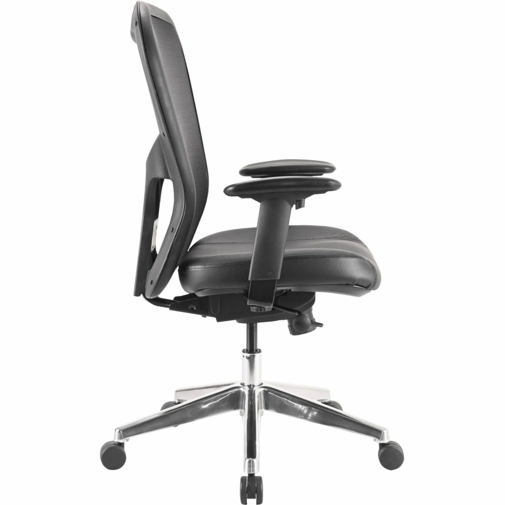 Lorell Executive Ergonomic Bonded LeatherMesh MidBack Chair Black PopularChairscom Lorell Executive Ergonomic Bonded LeatherMesh Mid Back Chair Black PopularChairscom