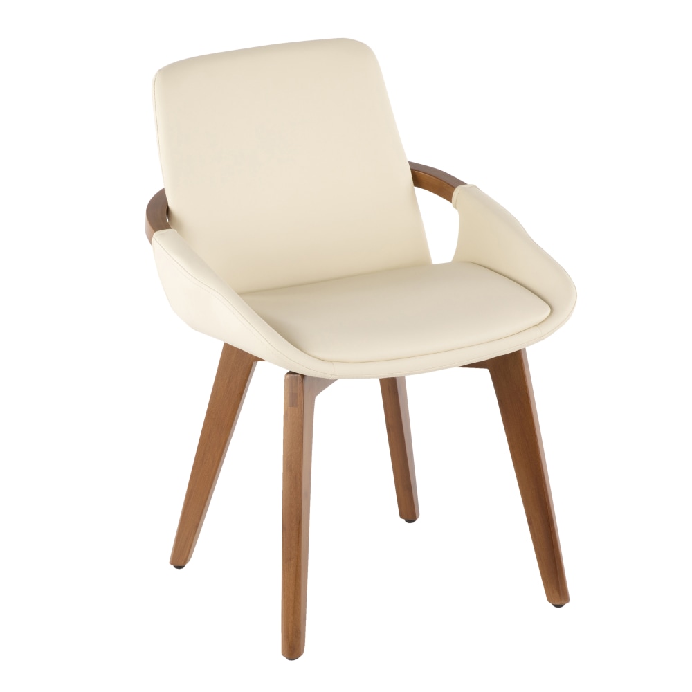 LumiSource Cosmo Chair WalnutCream PopularChairscom LumiSource Cosmo Chair WalnutCream PopularChairscom