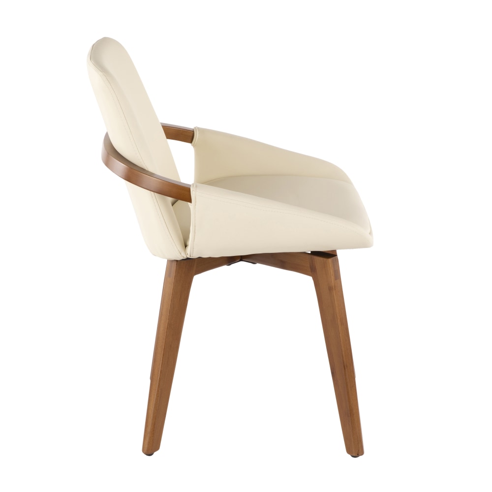 LumiSource Cosmo Chair WalnutCream PopularChairscom LumiSource Cosmo Chair WalnutCream PopularChairscom