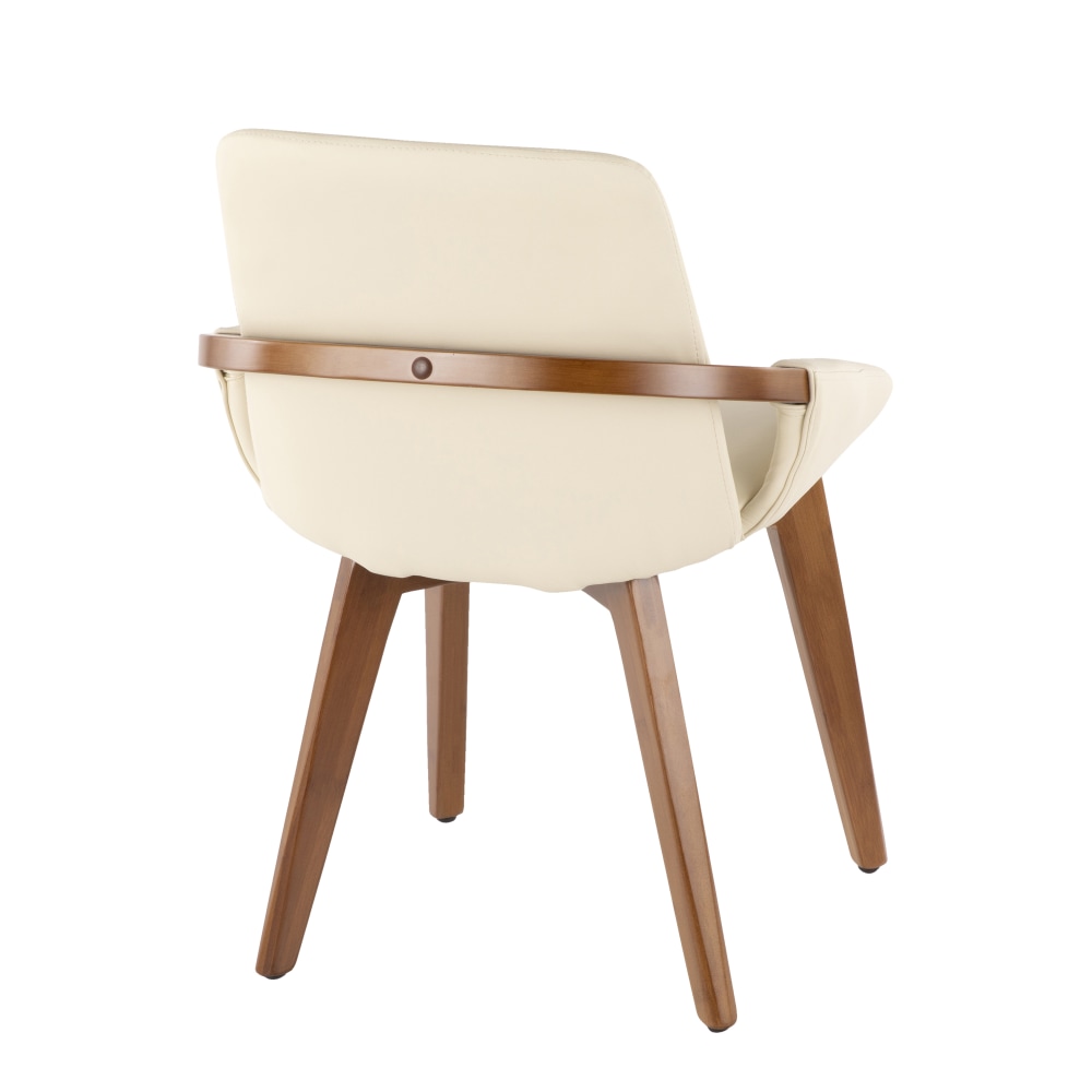 LumiSource Cosmo Chair WalnutCream PopularChairscom LumiSource Cosmo Chair WalnutCream PopularChairscom