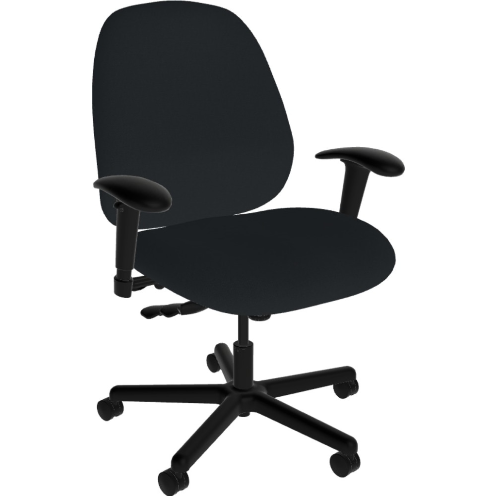 Sitmatic Boss LargeScale Fabric HighBack Task Chair Black PopularChairscom Sitmatic Boss Large Scale Fabric High Back Task Chair Black PopularChairscom